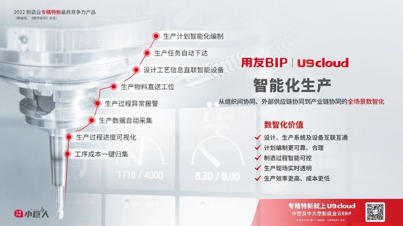 賦能“中國智造”，用友U9 cloud智能工廠建設